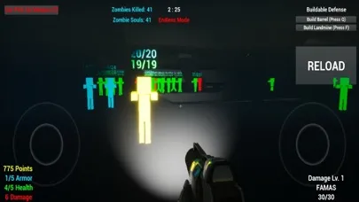 Tangkapan layar Bare Bones Zombie Survival