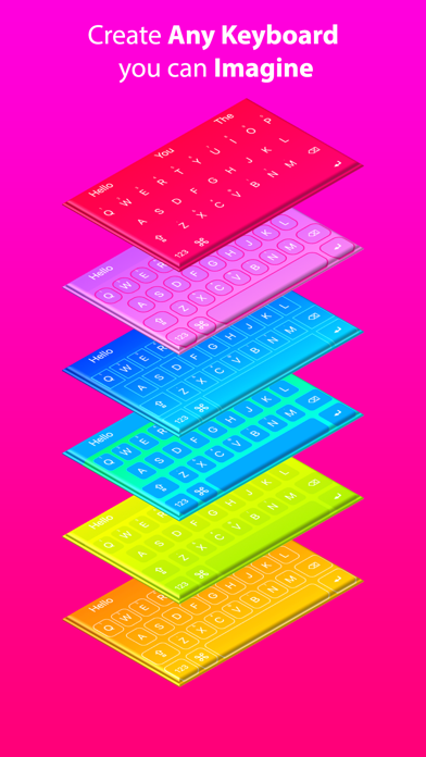Cool Video Keyboard - Custom Emoji & Rainbow Theme Screenshots