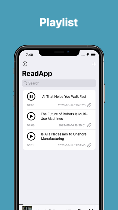 ReadApp - Read Web Aloud Screenshots