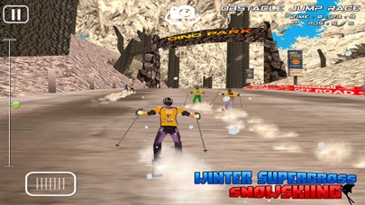 Winter Super Cross SnowSkiing - Free 3D Snow Water Racing Madness Game Screenshots