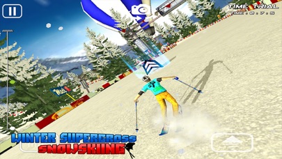 Winter Super Cross SnowSkiing - Free 3D Snow Water Racing Madness Game Screenshots