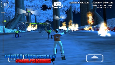 Winter Super Cross SnowSkiing - Free 3D Snow Water Racing Madness Game Screenshots