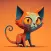 Weird Cats Stickers