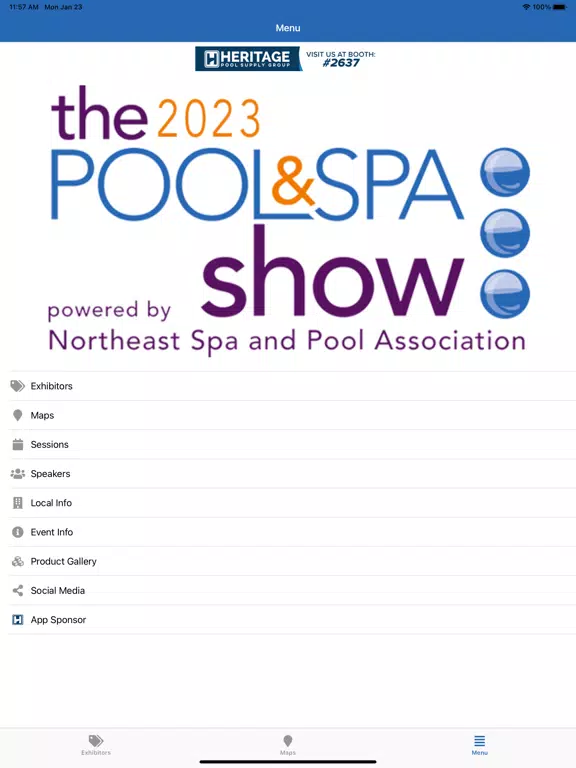 2023 Pool & Spa Show iPad Screenshots