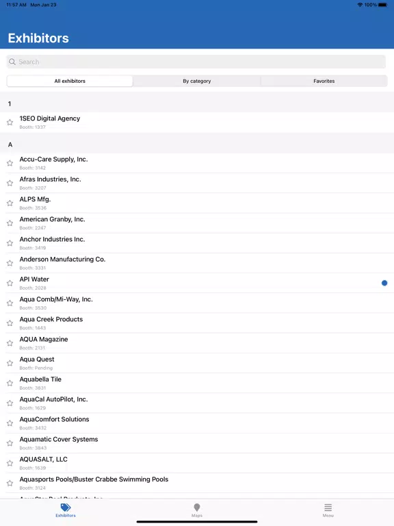 2023 Pool & Spa Show iPad Screenshots