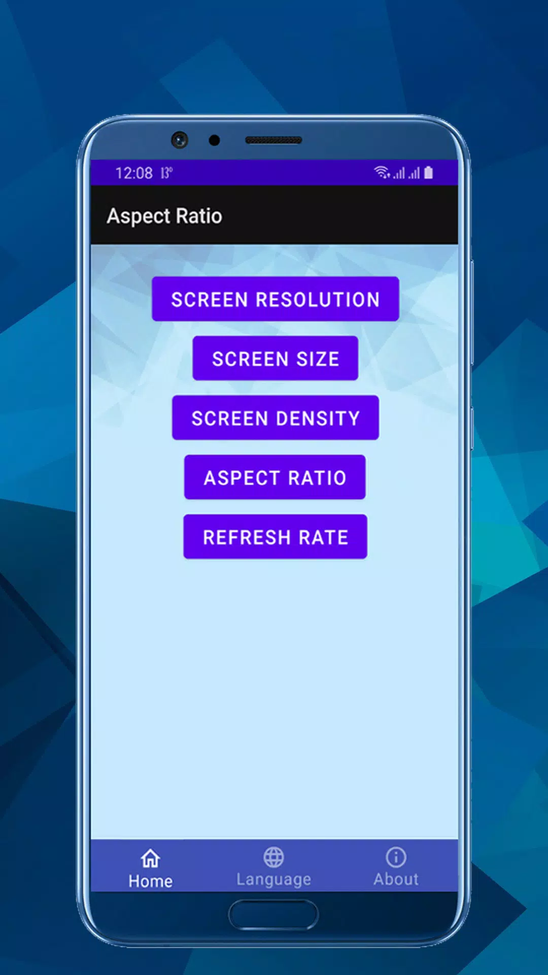 Screen Info Screenshots