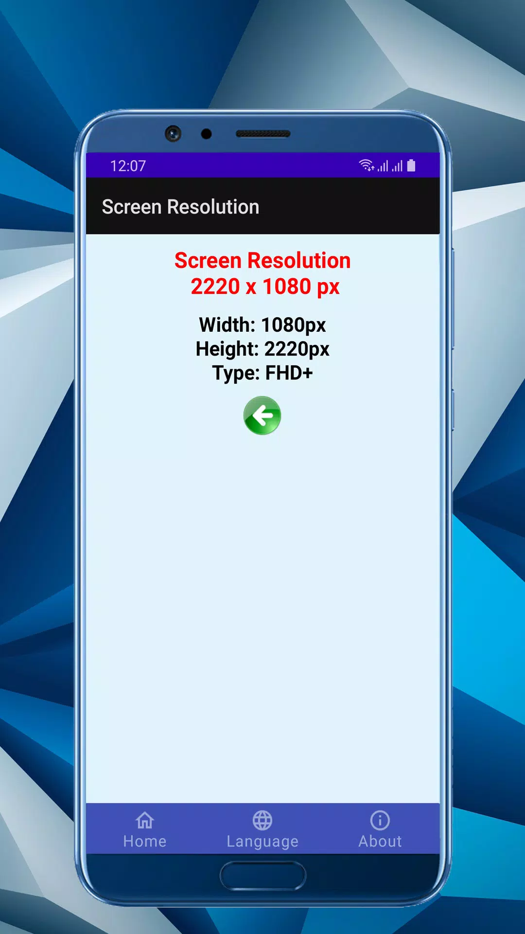 Screen Info Screenshots