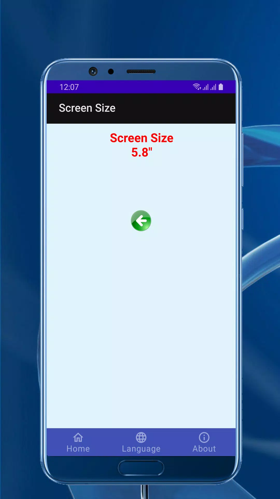 Screen Info Screenshots