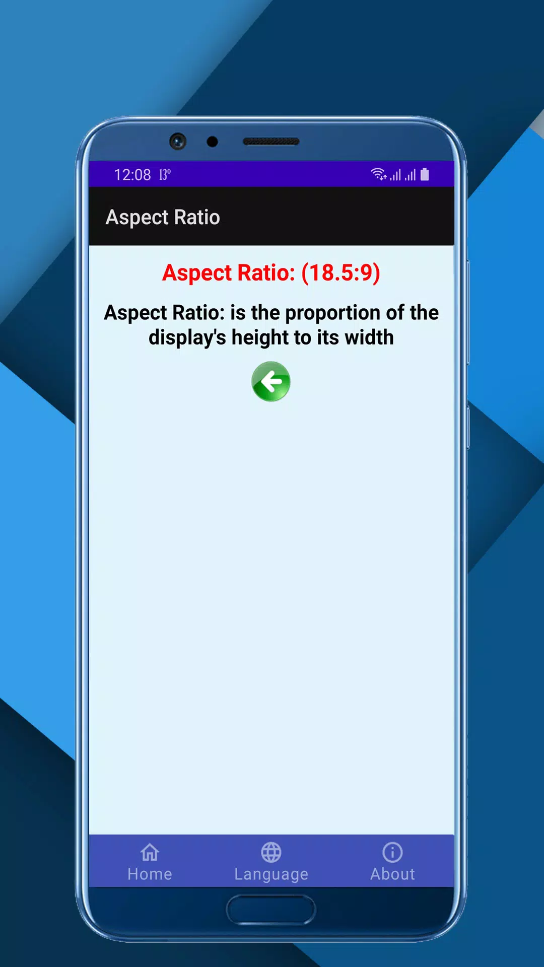 Screen Info Screenshots