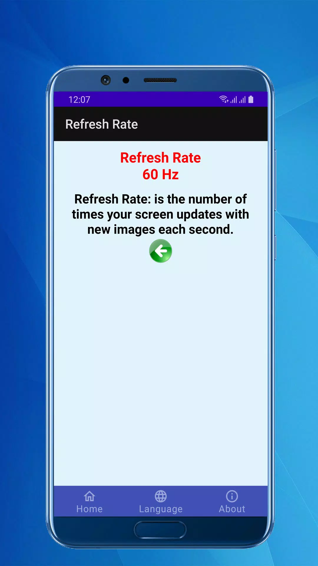 Screen Info Screenshots