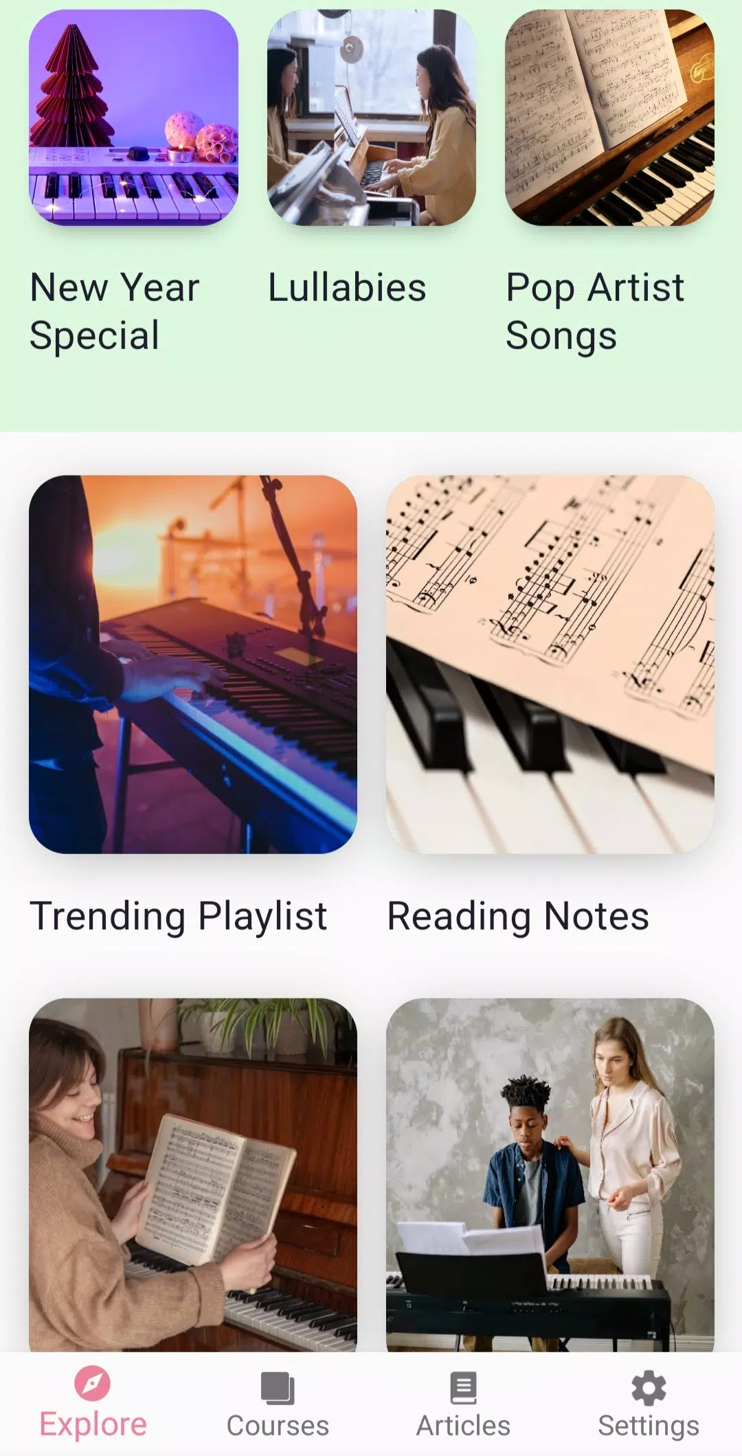 Learn Piano: Beginner Tutorial Screenshots