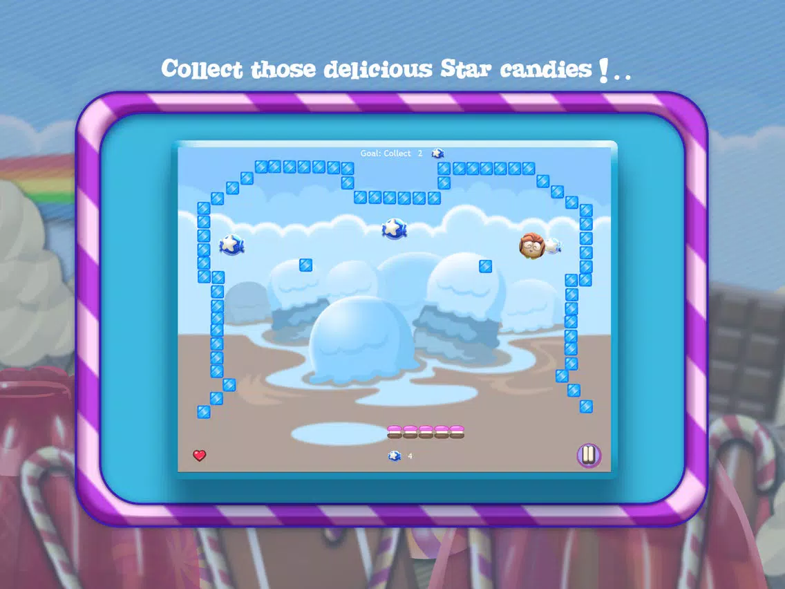 Tangkapan layar Candy Little: Magic fantasy flea collects stars for sweet fun iPad 