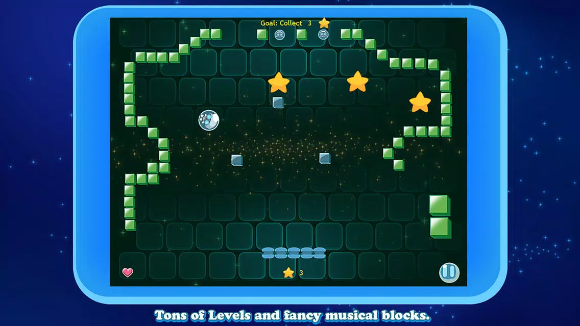 Pico Ball: Robot space adventure bounce action collecting twinkle stars Screenshots