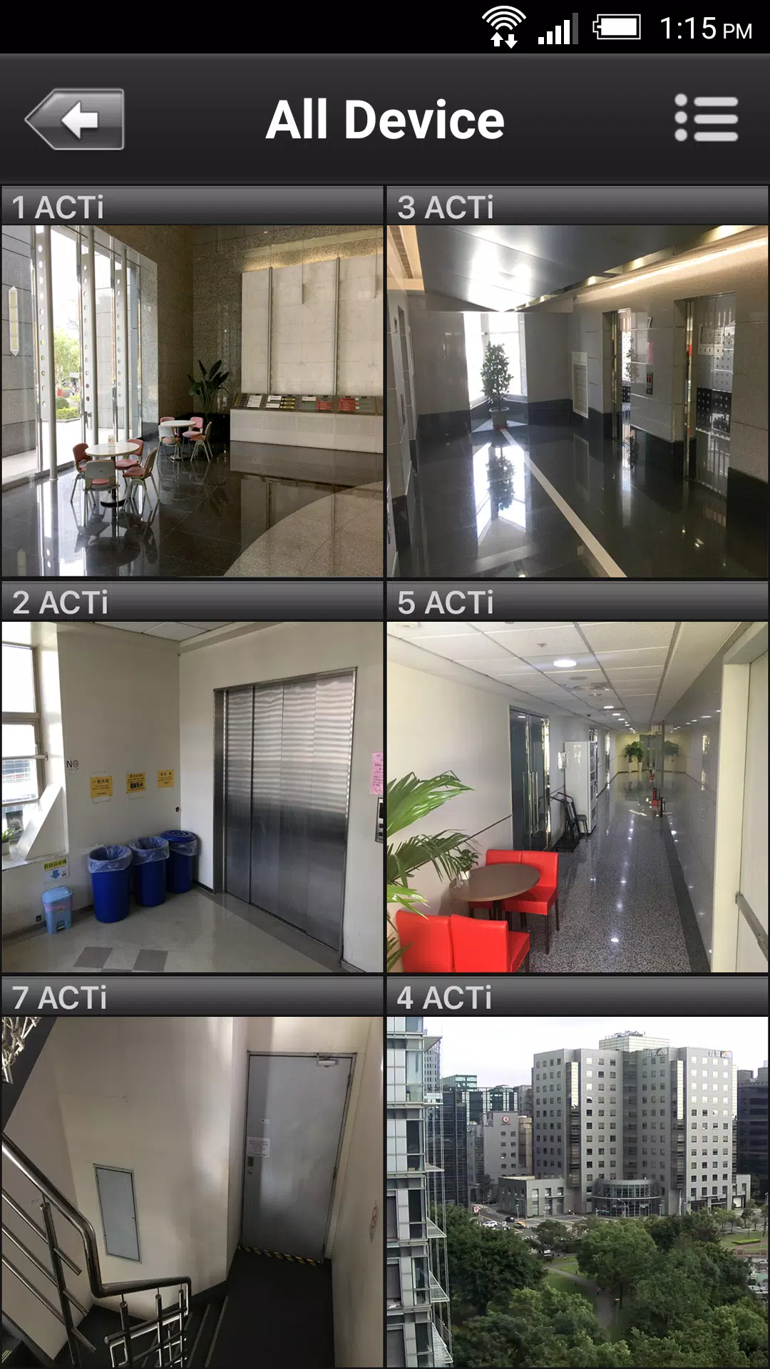 تصاویر ACTi Mobile Client