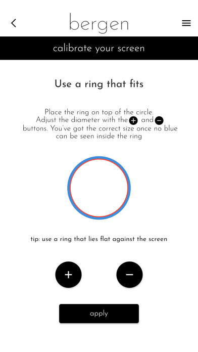 Ring Size Calcluator Screenshots