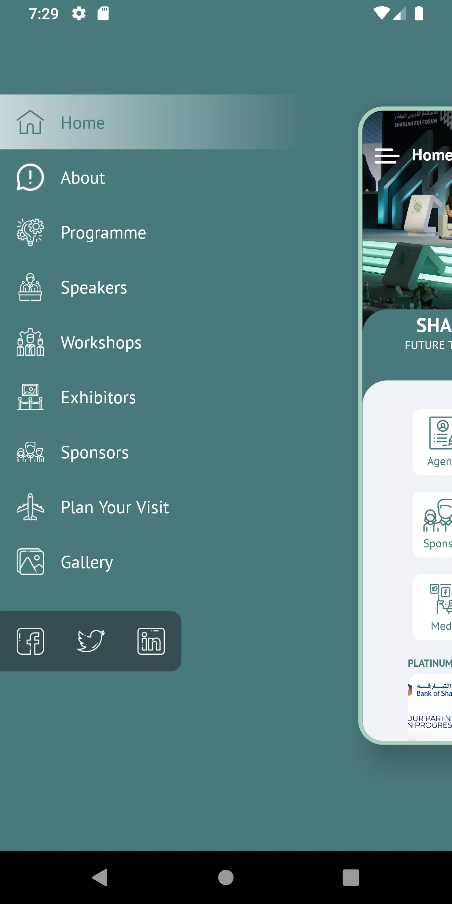Sharjah FDI Forum Screenshots