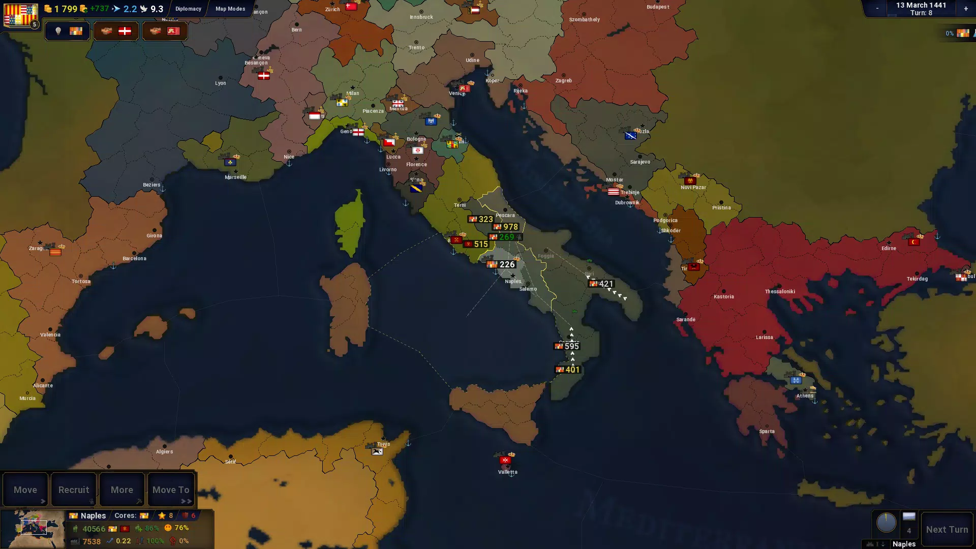 Capturas de tela do Age of History II - Lite