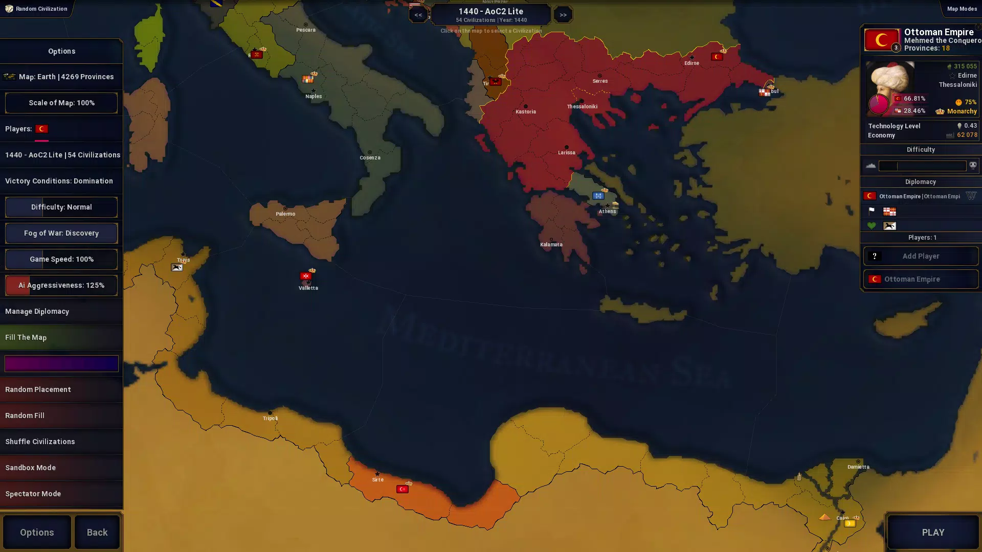 Capturas de tela do Age of History II - Lite
