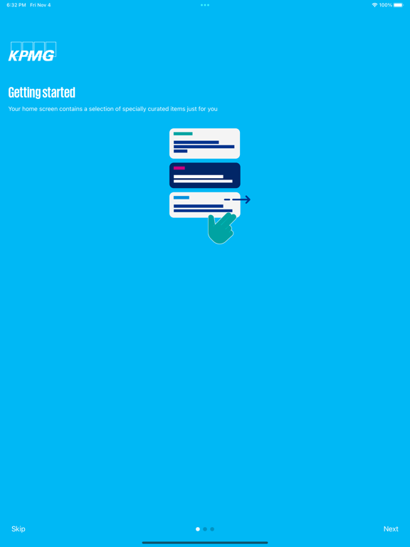 KPMG Global Events iPad Screenshots