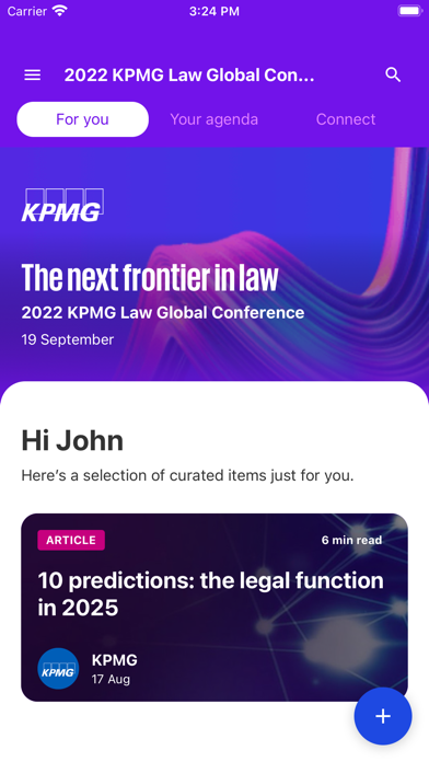 KPMG Global Events Screenshots
