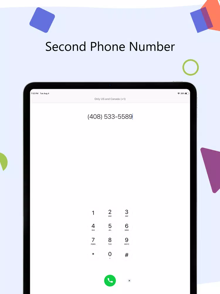 Krisp Phone: 2nd Phone Number iPad Screenshots