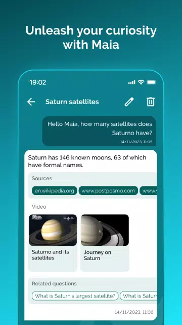 Screenshot di MAIA