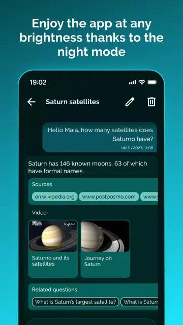 Screenshot di MAIA