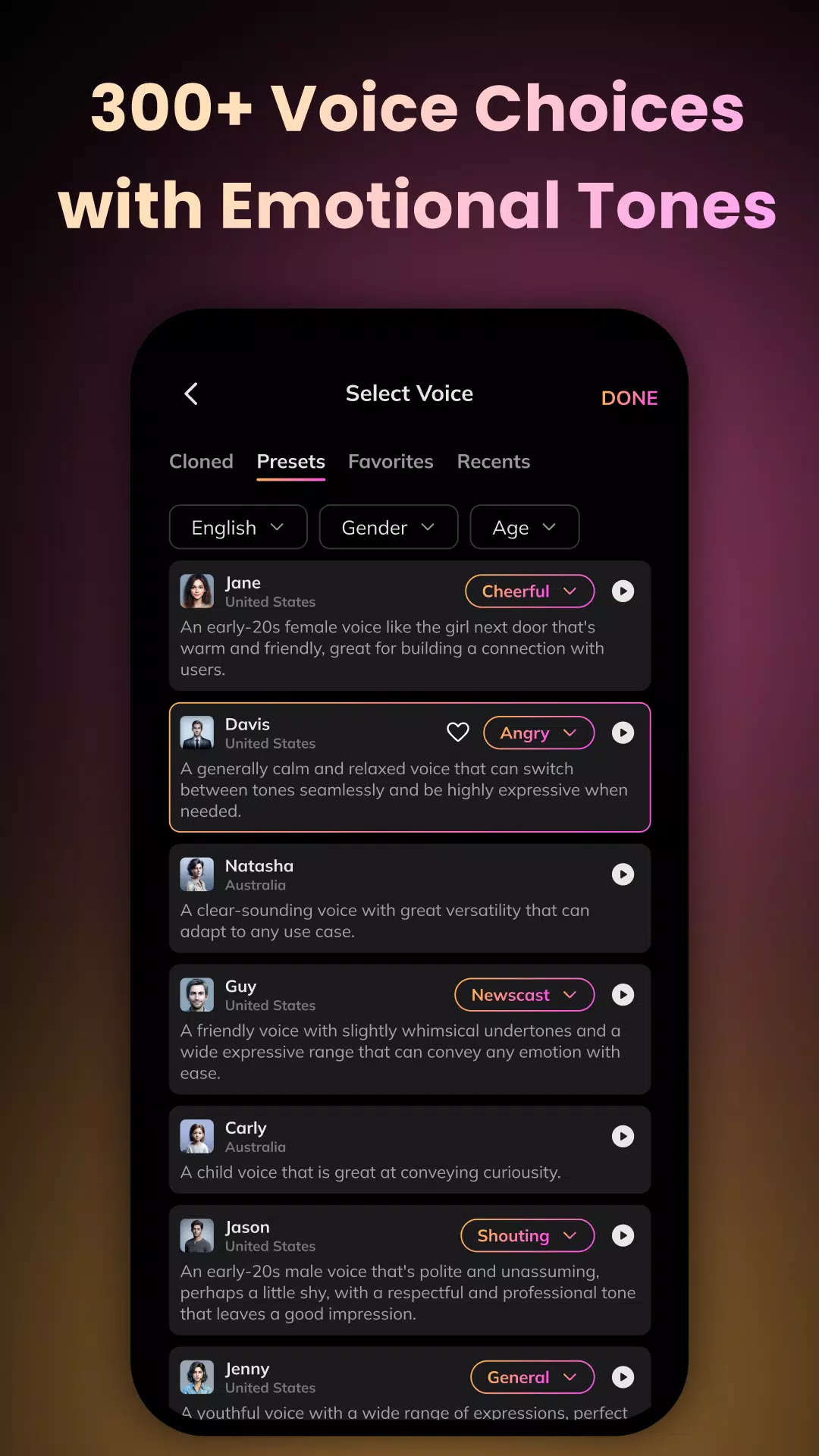 AI Voice Editor by Vozo Screenshots