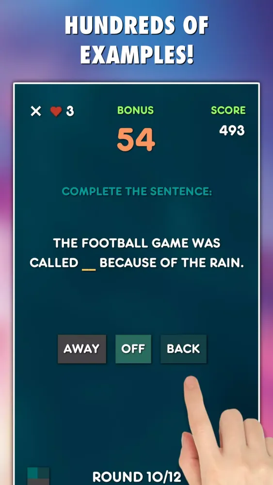 Phrasal Verbs Grammar Test Screenshots