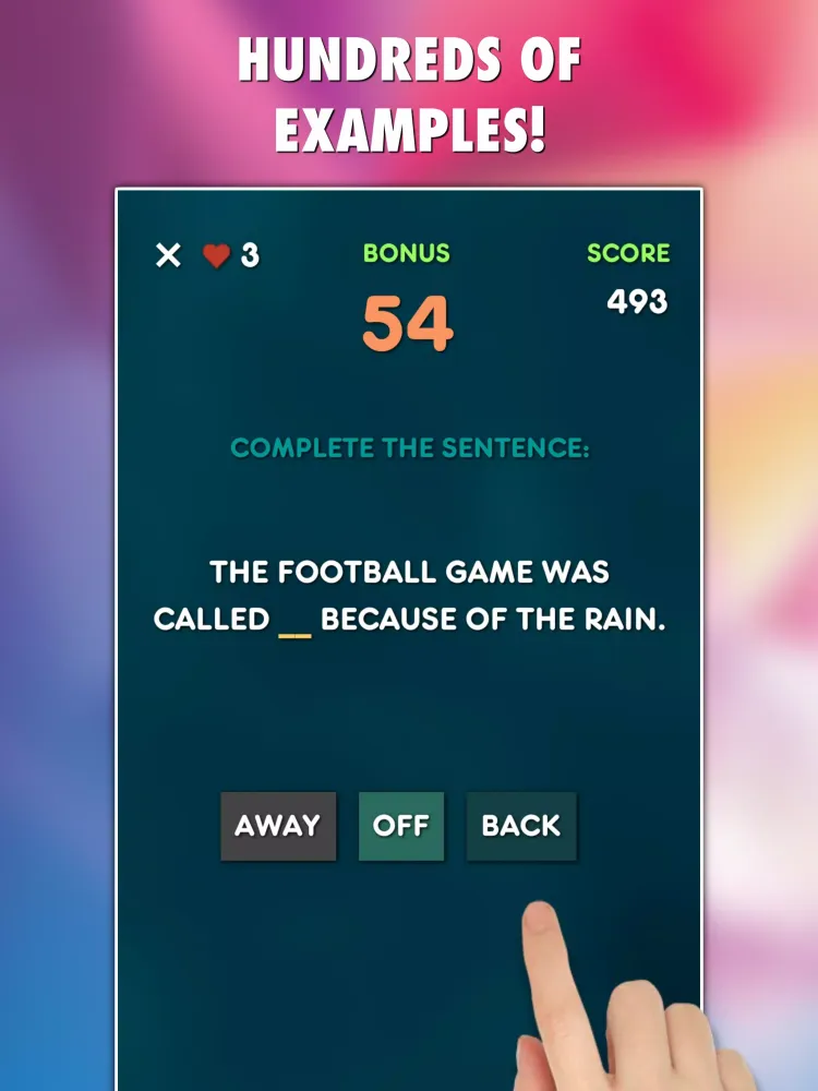 Phrasal Verbs Grammar Test Screenshots
