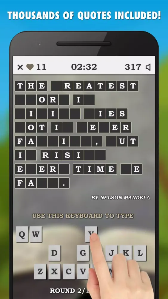 Famous Quotes Guessing Game Screenshots
