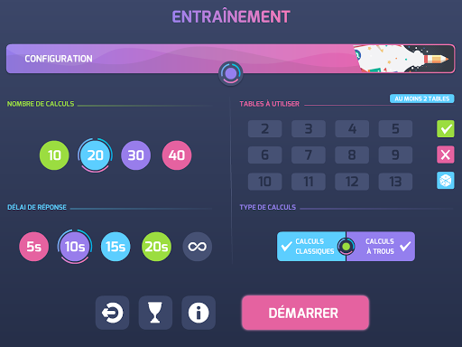 Défi Tables Screenshots