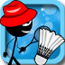 Stick Man Badminton Champion Stick Man Badminton Champion