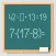 Math on chalkboard