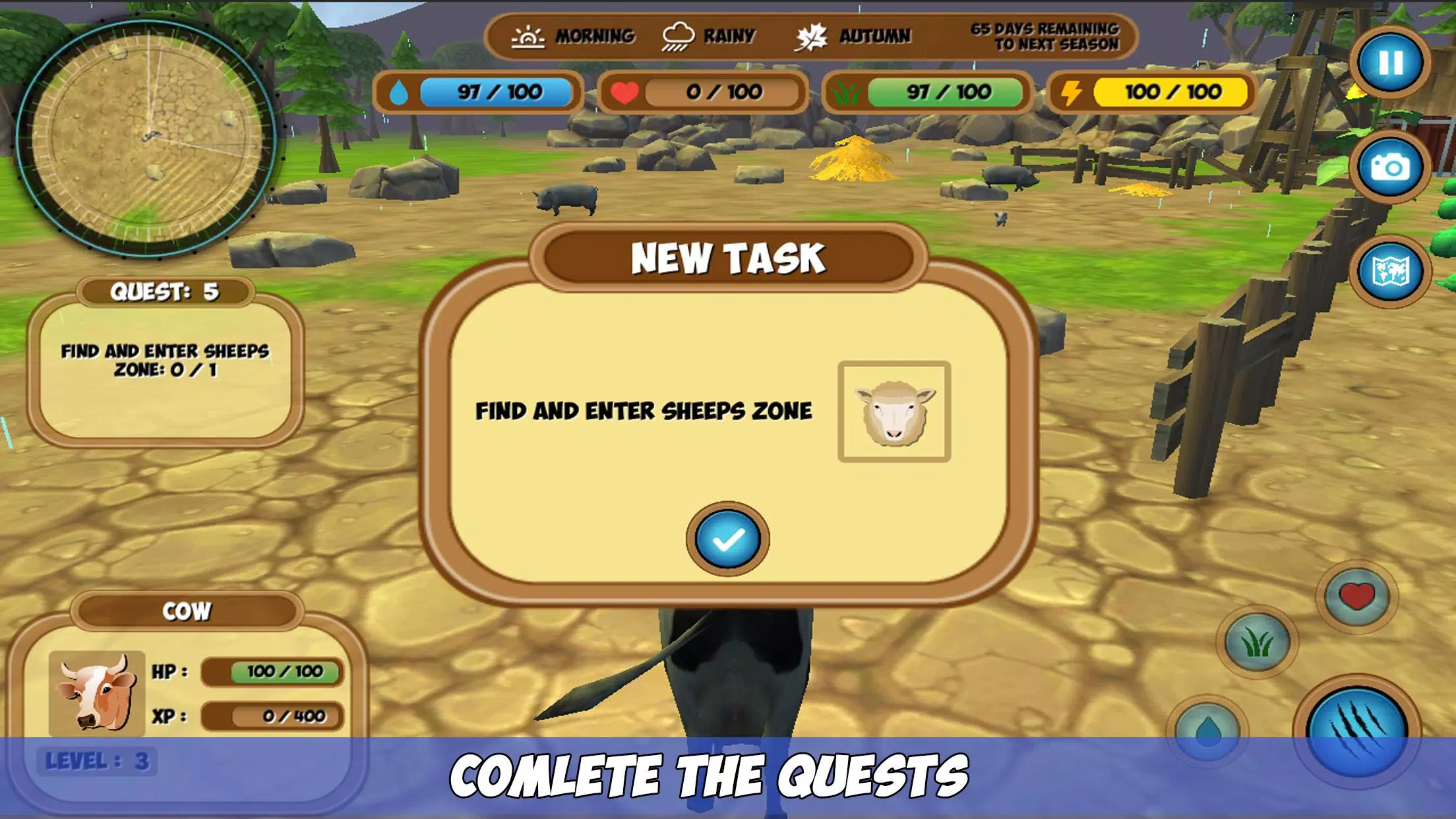 Cow Simulator Screenshots