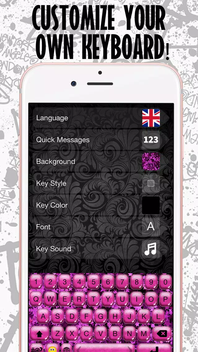 Fashion Keyboard Design.er – Custom Keyboards Themes with Fancy Backgrounds, Emoji.s and Fonts Screenshots