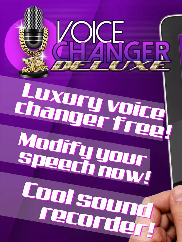 Voice Changer Deluxe - Cool Speech Recorder with High Quality Sound Effects & Ringtone Maker iPad Screenshots