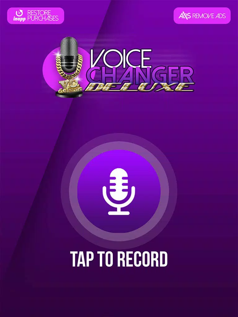 Voice Changer Deluxe - Cool Speech Recorder with High Quality Sound Effects & Ringtone Maker iPad Screenshots