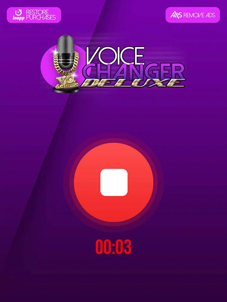 Voice Changer Deluxe - Cool Speech Recorder with High Quality Sound Effects & Ringtone Maker iPad Screenshots