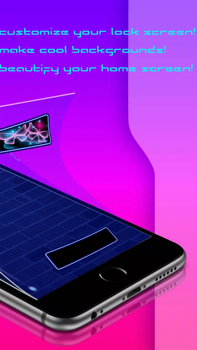 Neon Lock Screen Maker 2016 - Glowing Wallpapers HD Collection and Colorful Backgrounds Free Screenshots