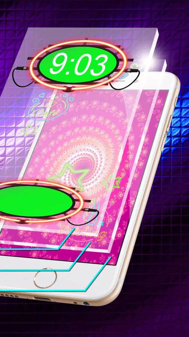 Neon Wallpaper Maker Free - Glowing Lock Screen Themes and Custom Glitter Background.s HD Screenshots