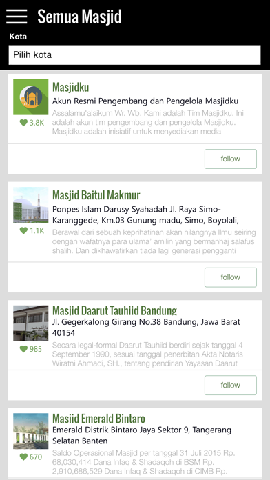 MASJIDKU Screenshots