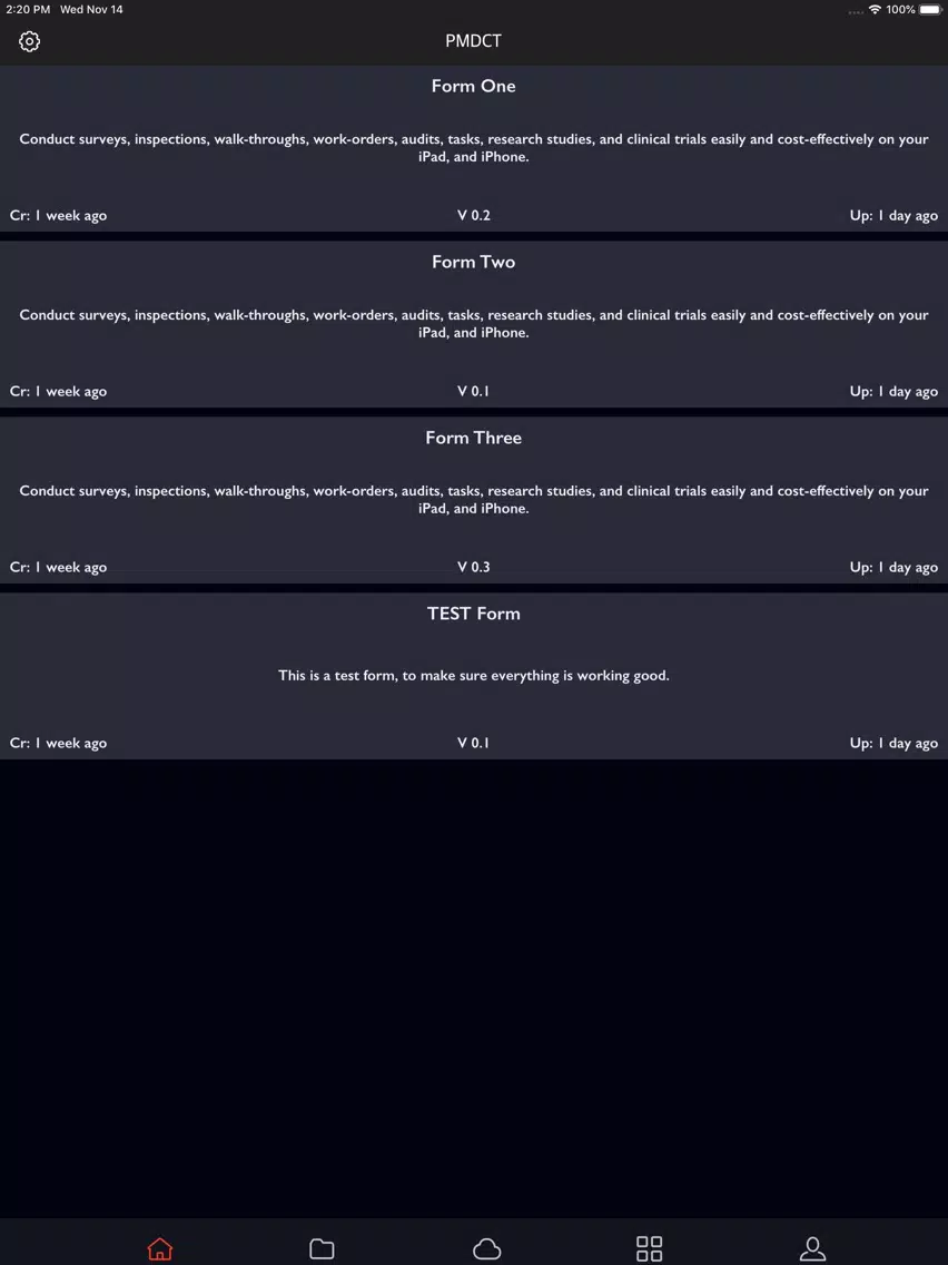 Capturas de tela do My Data Box iPad