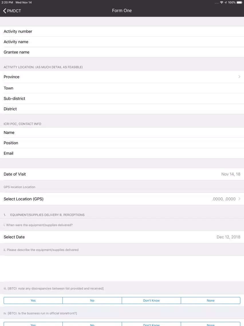 Capturas de tela do My Data Box iPad