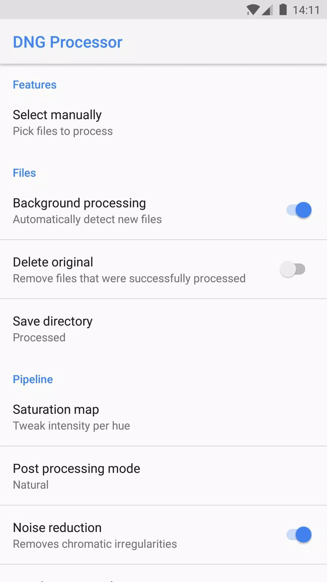 DNG Processor Screenshots