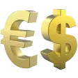 USA and Euro Coins