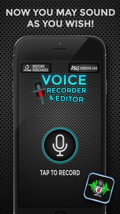 Voice Recorder and Editor – Change Your Speech with Funny Sound Effects Screenshots