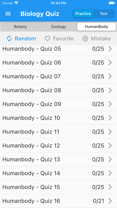 Biology Quiz (new) Screenshots