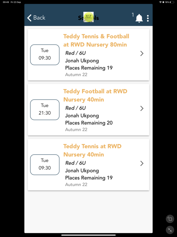 ProACE Sports and Swimming iPad Screenshots