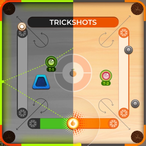 Trickshot: Orange Carrom Lite Trickshot: Orange Carrom Lite
